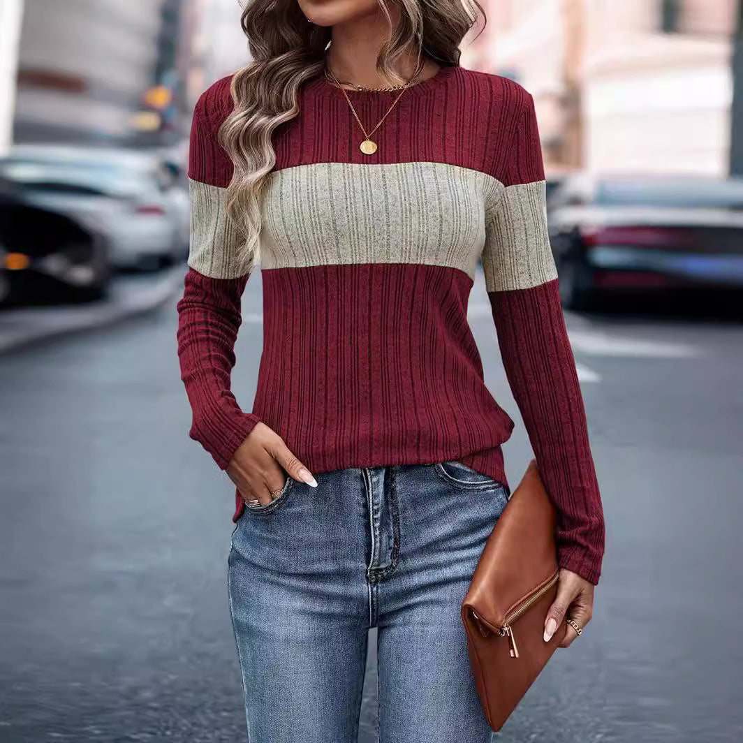 Women's Attractive Loose Casual Multicolor T-shirt Blouses