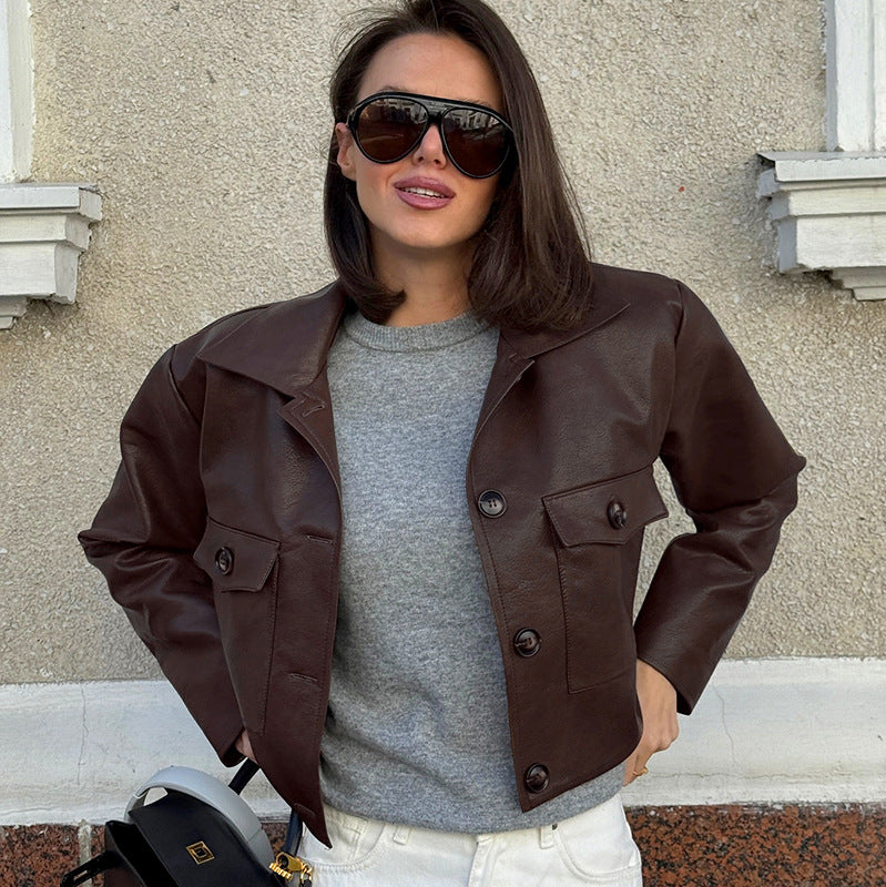 Women's Collar Long Sleeve Slim Fit Slimming Jackets