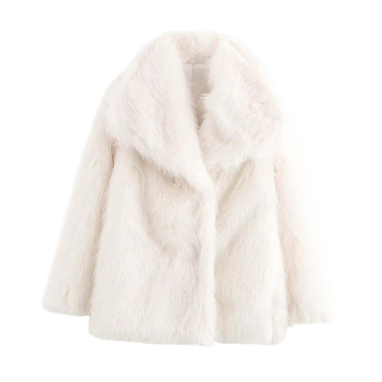 Women's Fashionable Street Faux Fur Warm Coats