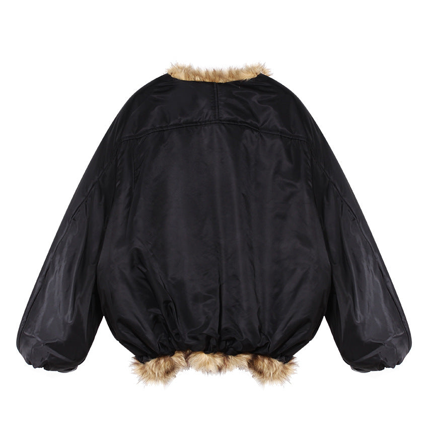 Profile Thick Warm Black Clothes Environmentally Friendly Coats