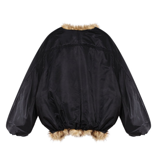 Profile Thick Warm Black Clothes Environmentally Friendly Coats