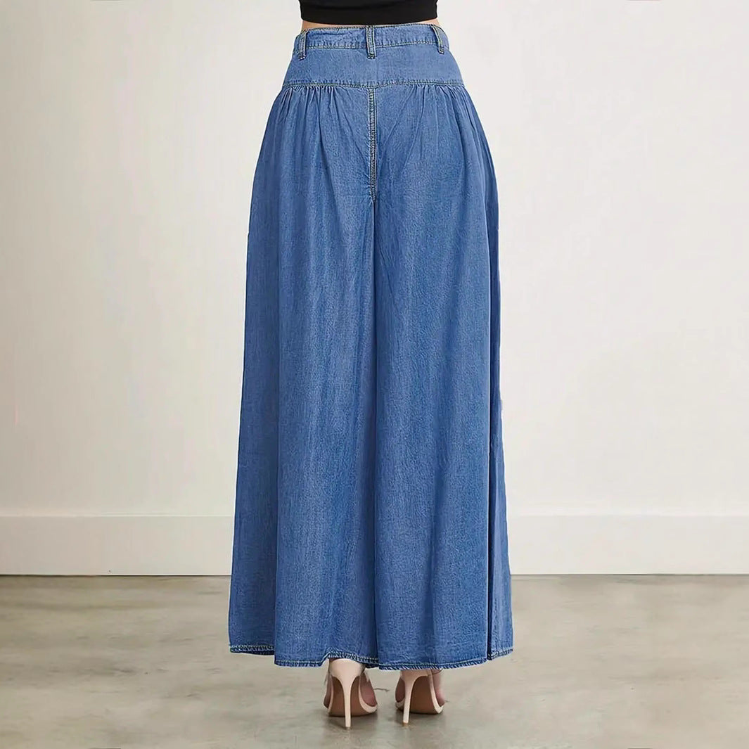 Women's Denim Trousers Bell-bottoms Fashion Trend Loose Jeans