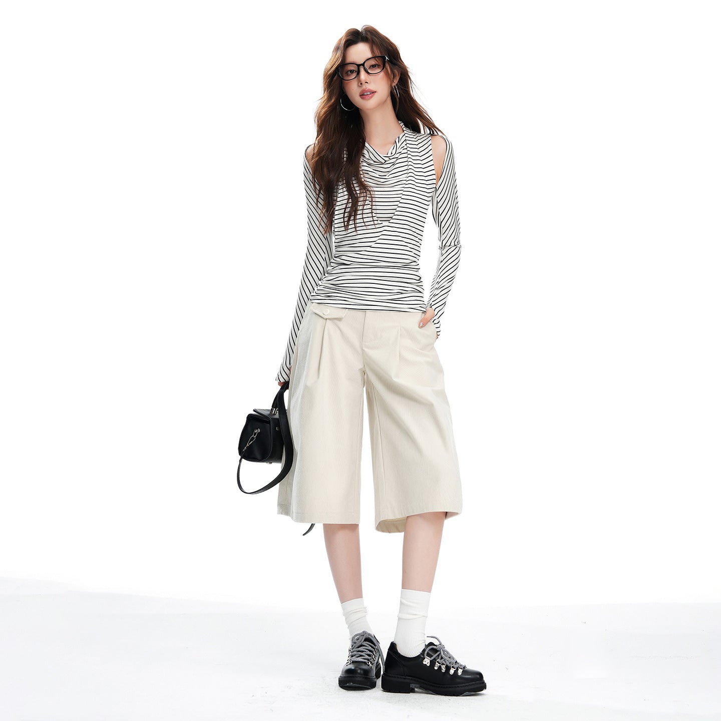 Women's Money Style Corduroy High Waist Brown Pants