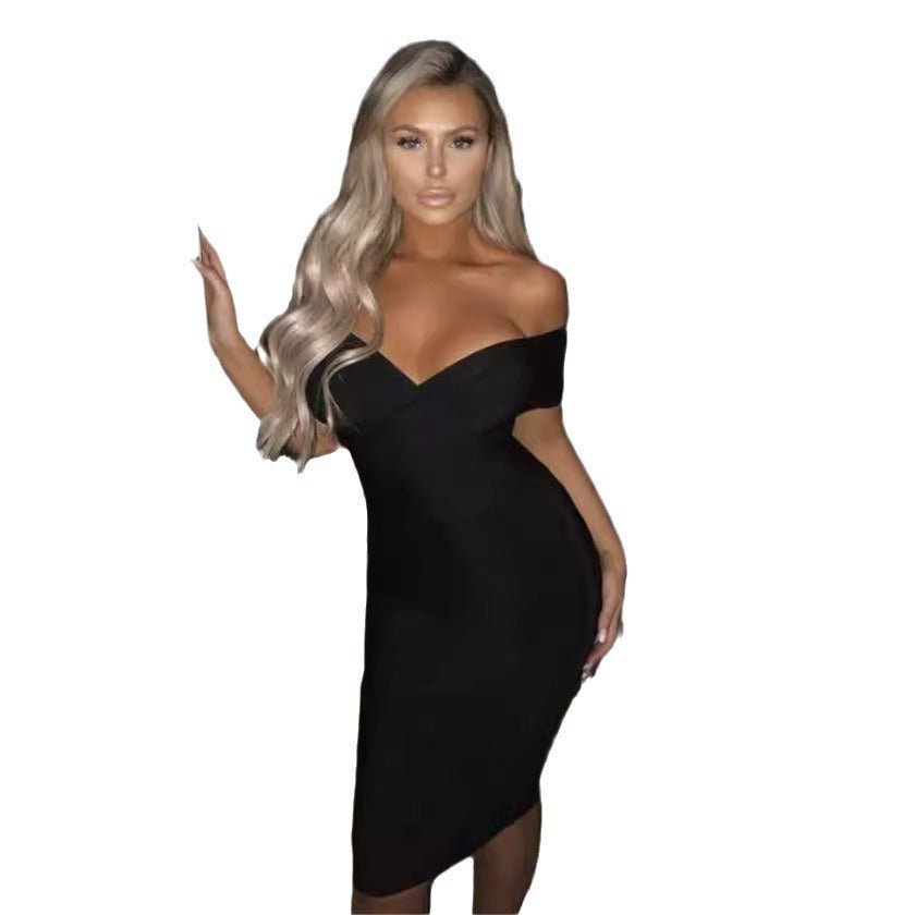 Women's Bandage Dress Low Stretch Yarn Dresses