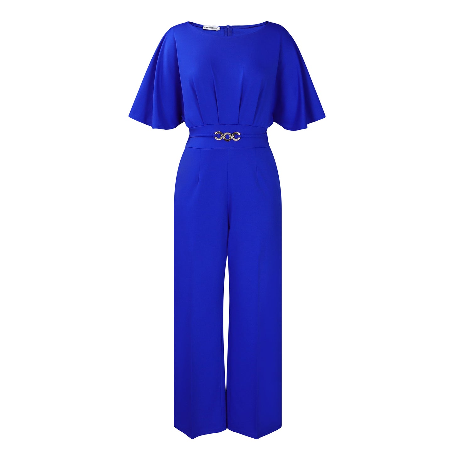 Women's Summer Fashion Round Neck Solid Color Pants