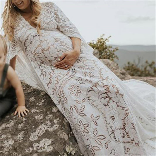 Women's Fluffy Wide Hem Lace Dress For Dresses