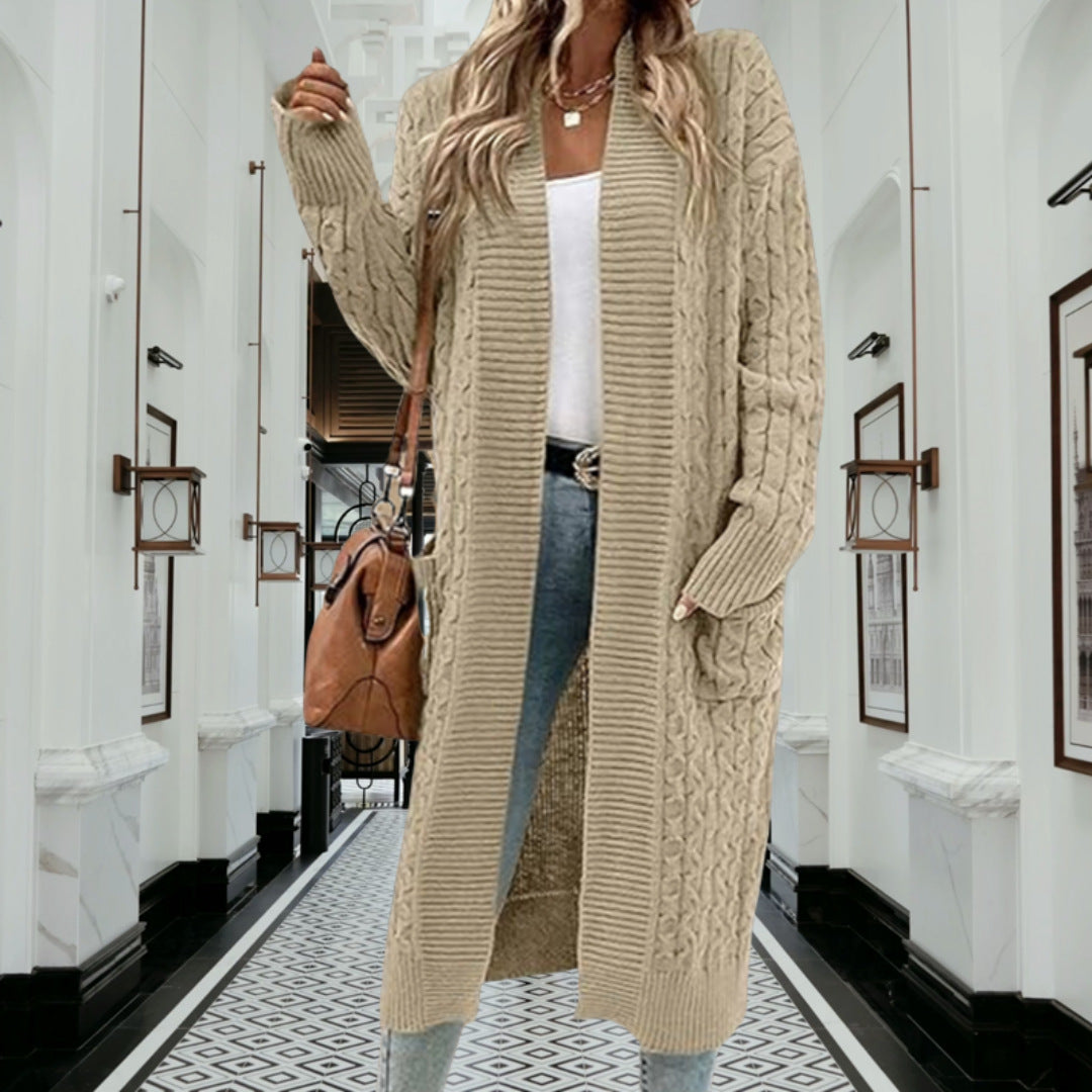 Women's Attractive Pretty Twist Loose Pockets Knitwear
