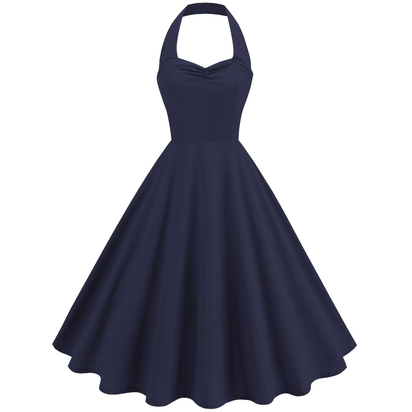 Women's Hepburn Style Little Black Dress Pure Dresses