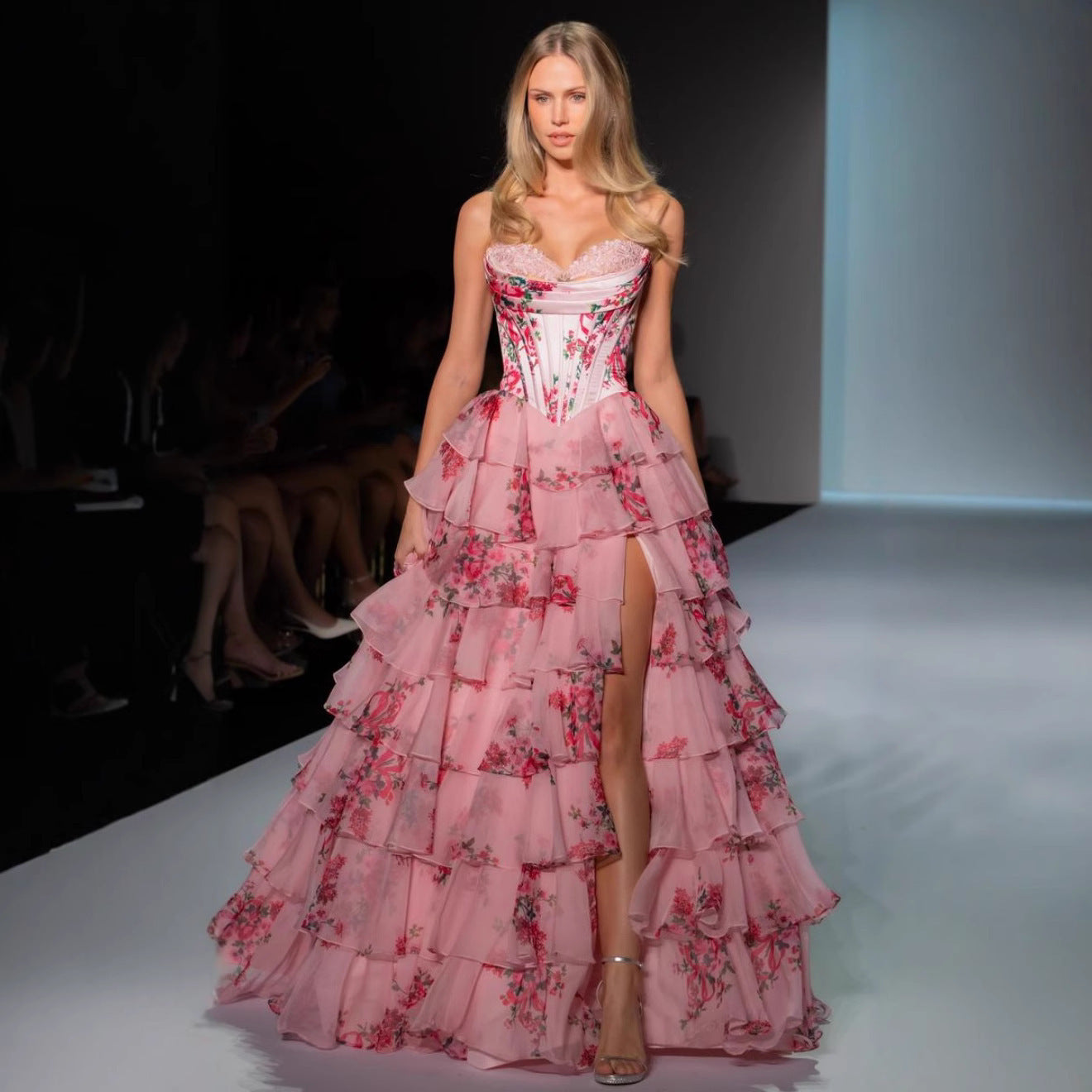 Women's Glamorous Printed Sexy Tube Dress Dresses