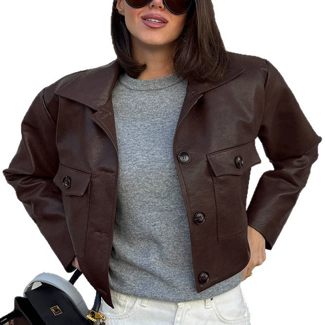 Women's Collar Long Sleeve Slim Fit Slimming Jackets