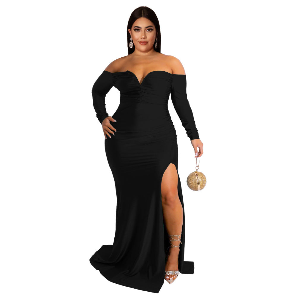 Women's Large Sexy Dress Nightclub Formal Pure Dresses