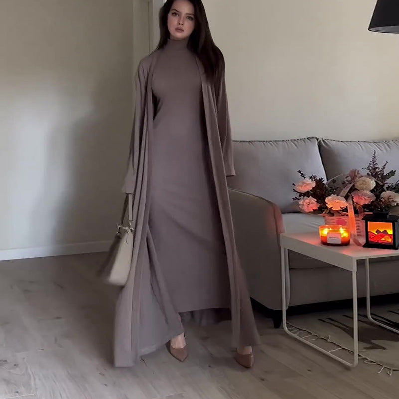 Temperament High Collar Casual Loose Solid Color Suits