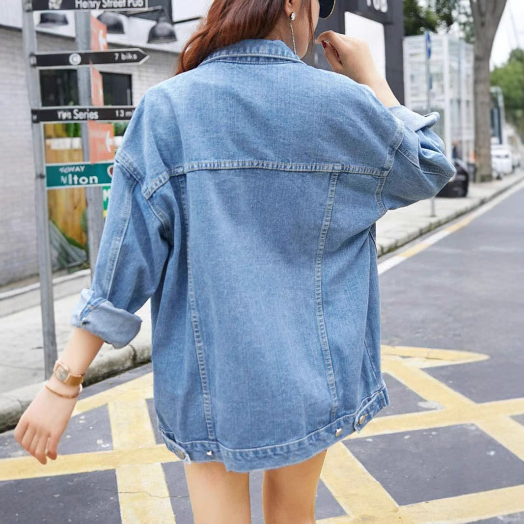 Women's Versatile Durable Unique Denim Long-sleeved Jackets