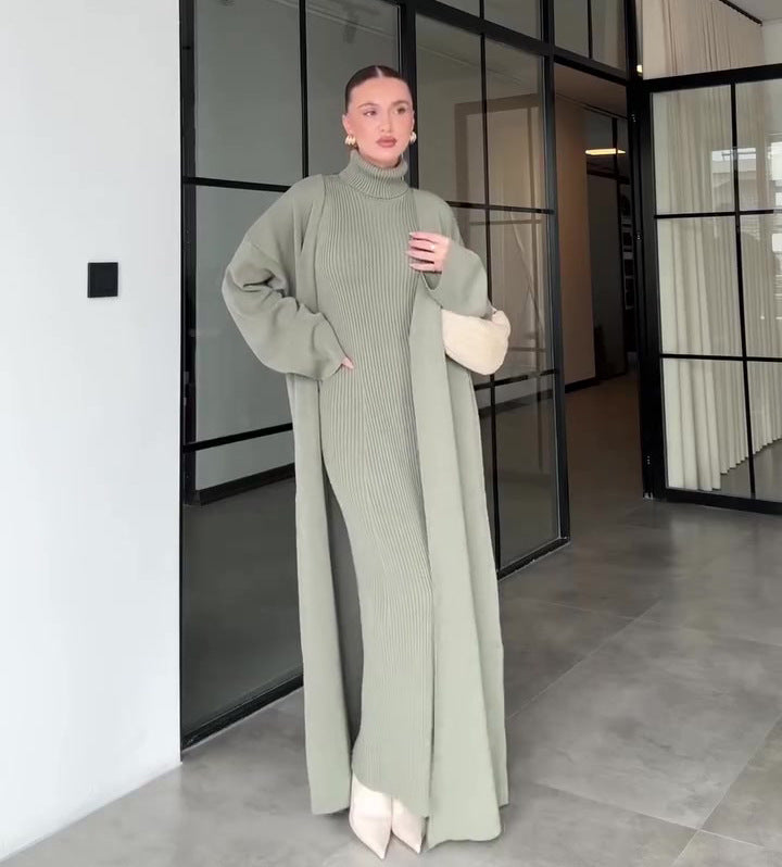 Women's Autumn Idle Style Elegant Soft Long Sleeve Dress Dresses