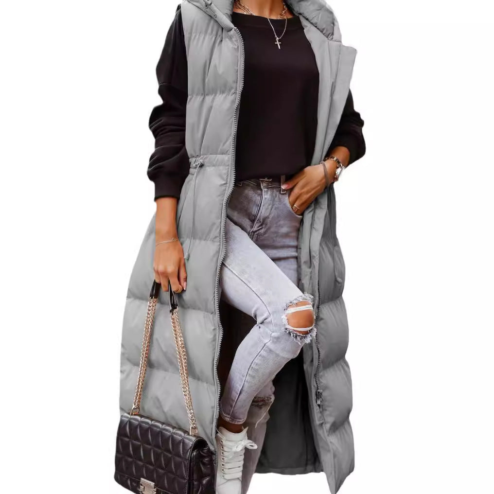 Hooded Long Slim Fit Fashionable Elegant Vests