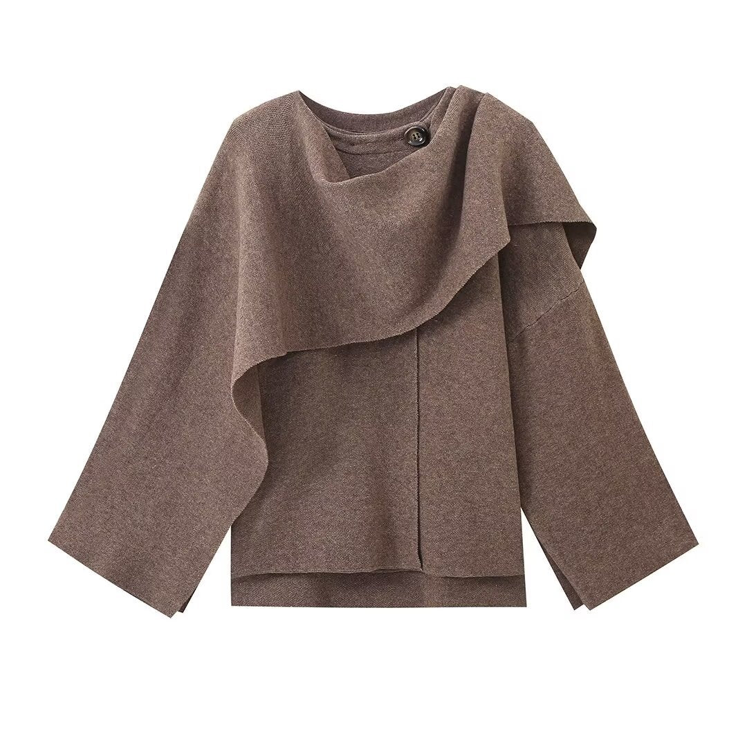 Women's Trendy Classy Cape Knitted Loose Cardigans