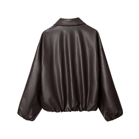Women's Autumn Fashion Casual Hipster Zipper Imitation Clothing