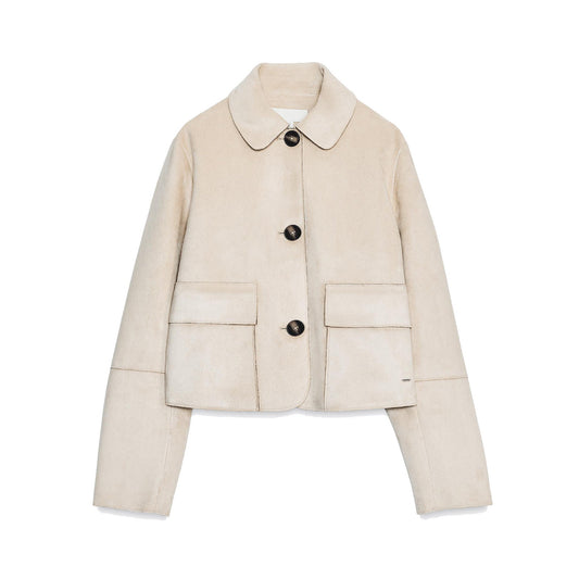 Women's Street Fashion Casual Suede Fabric Jackets