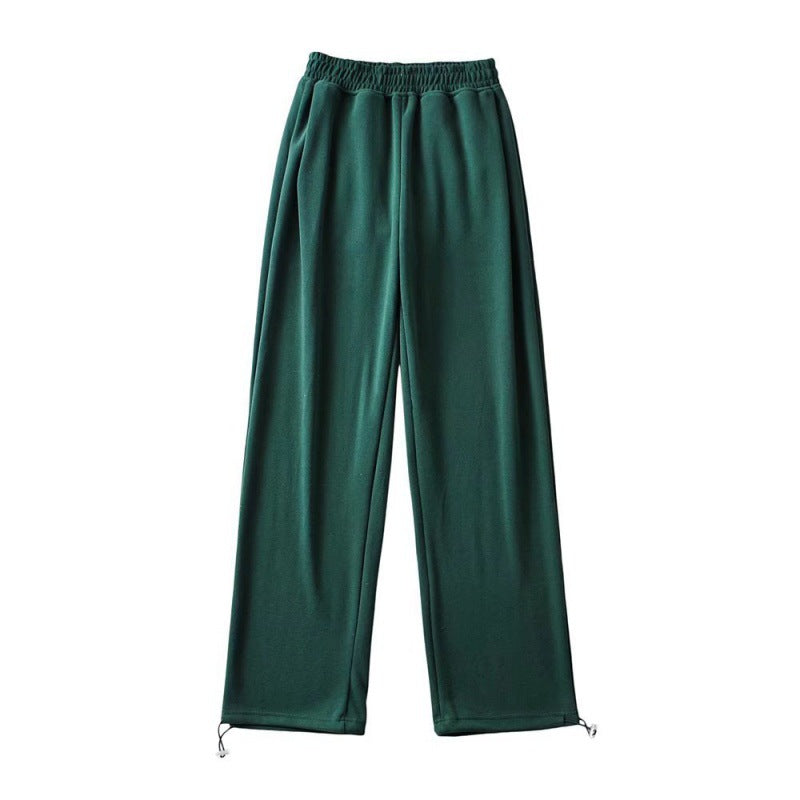 Female Casual Jogger Gray High Waist Pants