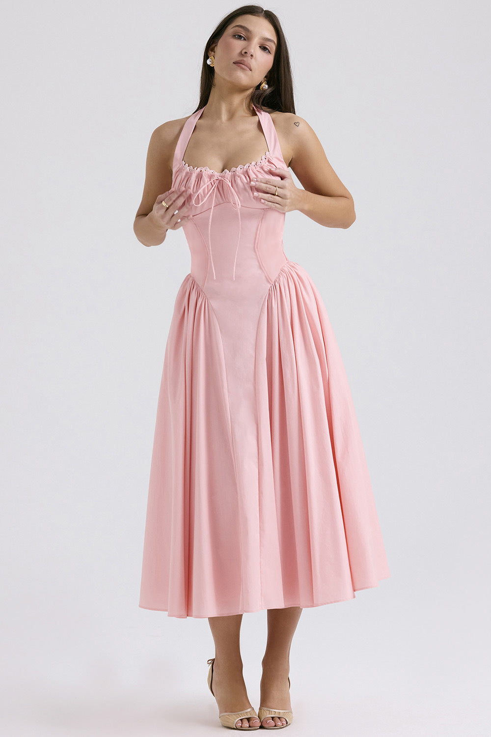 Summer Suspender Dress Fashionable Printed Halter Dresses