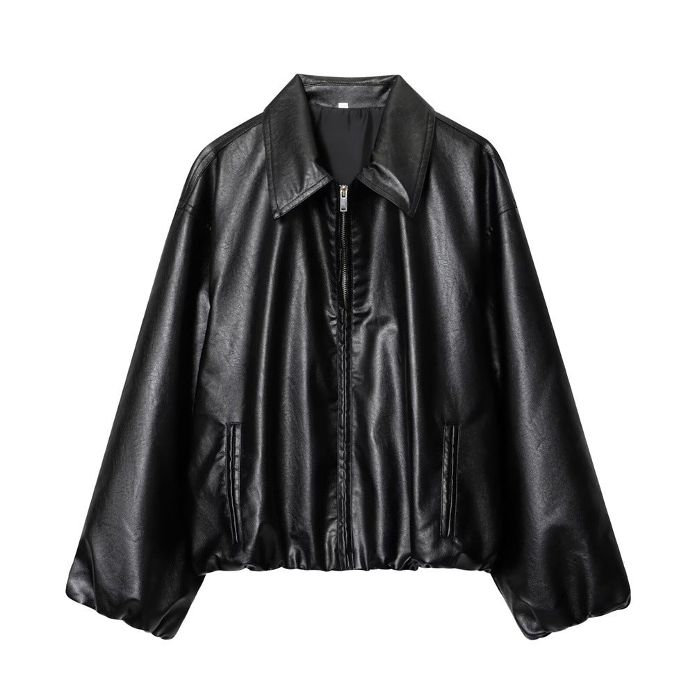 Women's Autumn Fashion Casual Hipster Zipper Imitation Clothing
