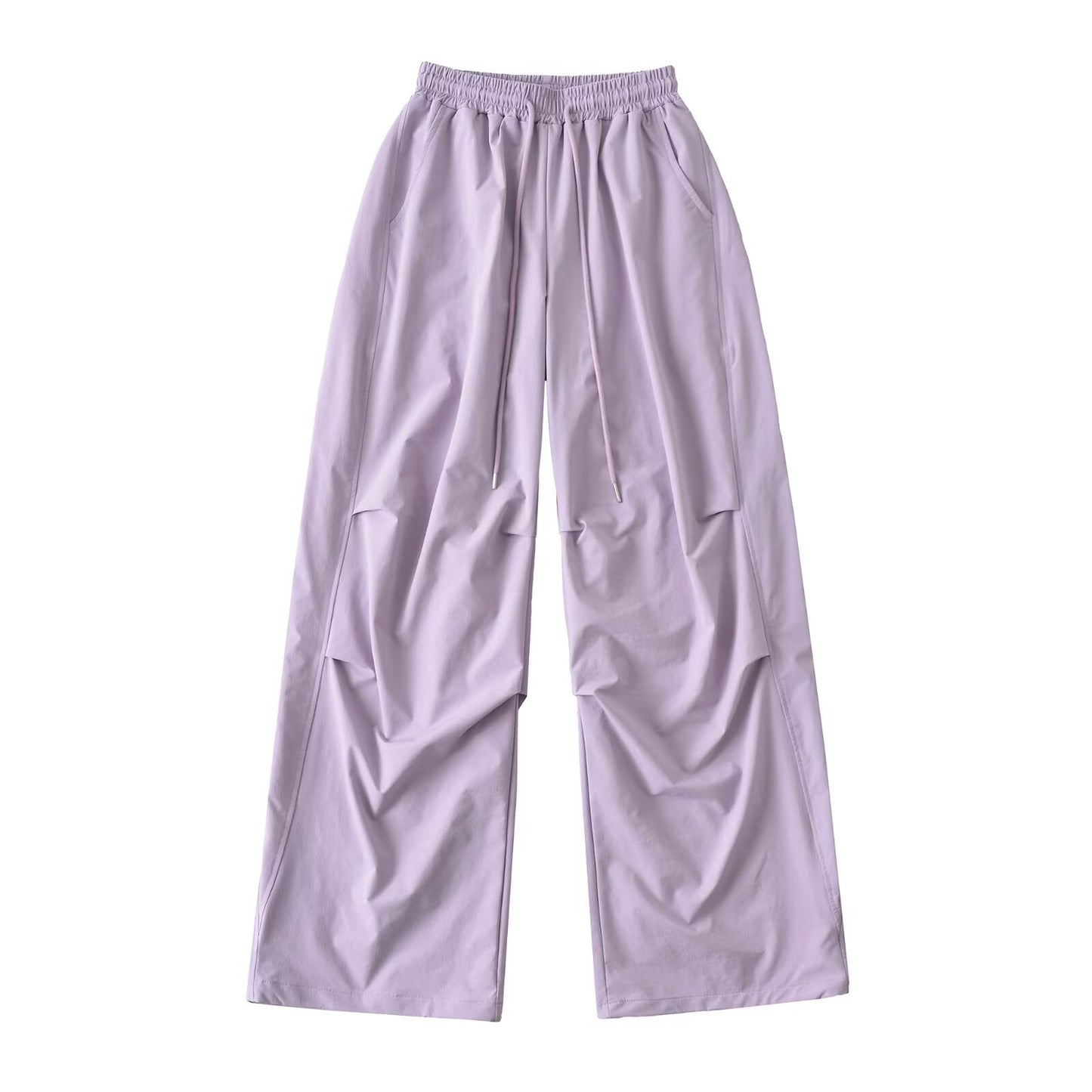 Women's Elastic Waist Drawstring Loose Hip Hop Dance Pants