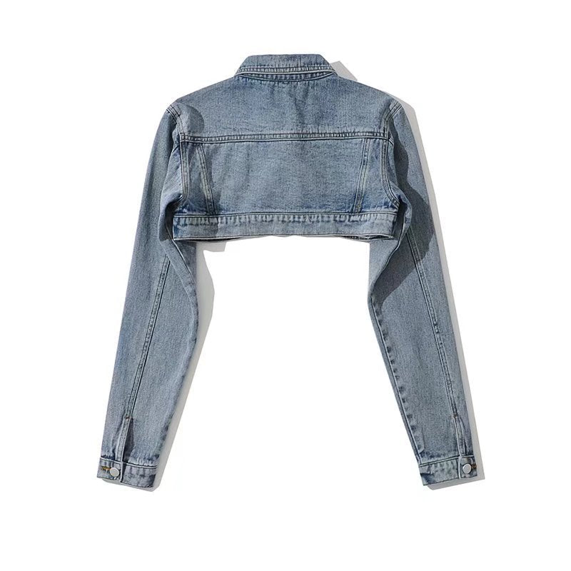 Women's Style Ultra Denim High Waist Shawl Design Sense Shorts