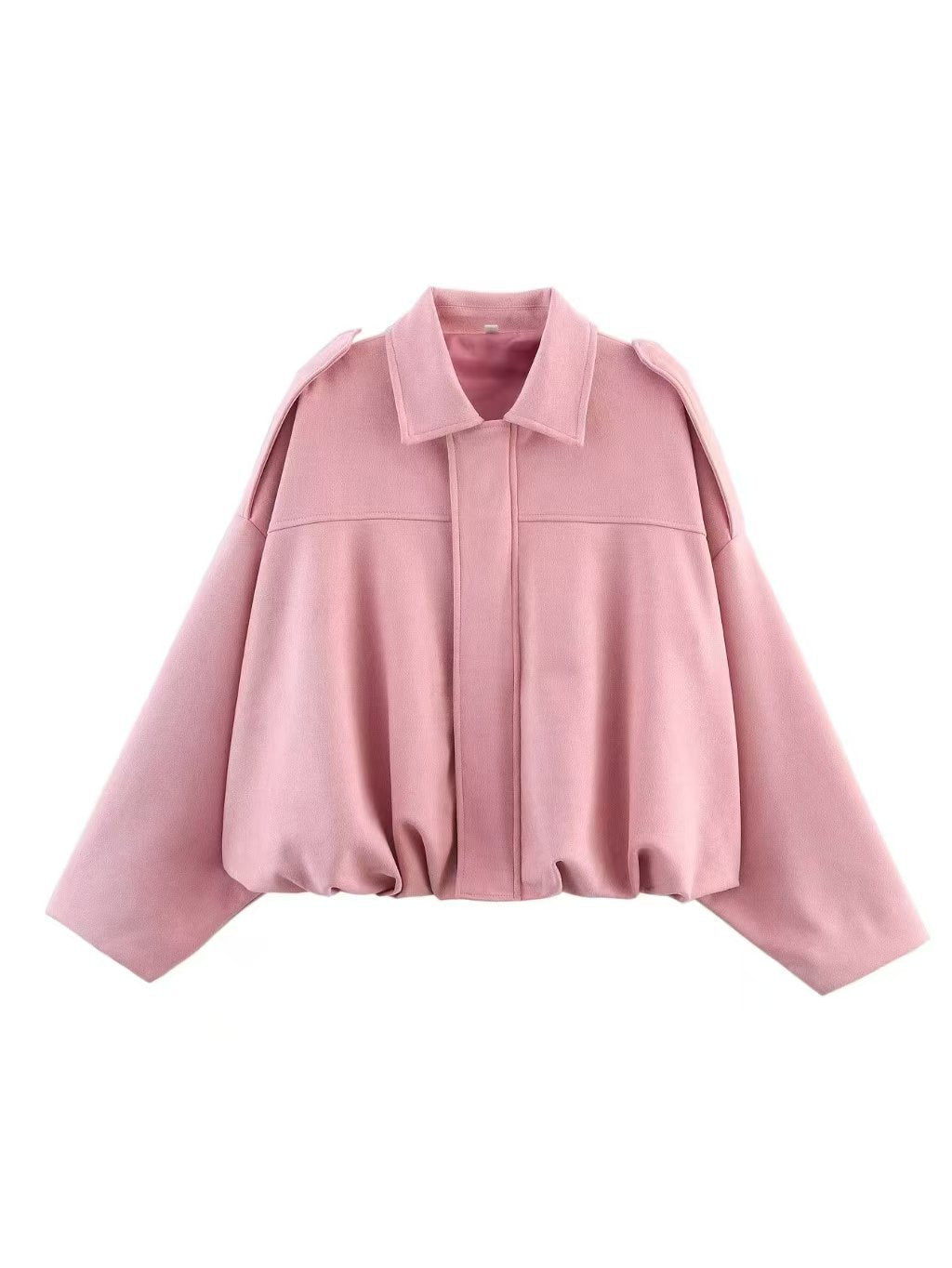 Women's Spring Fashion Pilot Batwing Sleeve Zipper Jackets