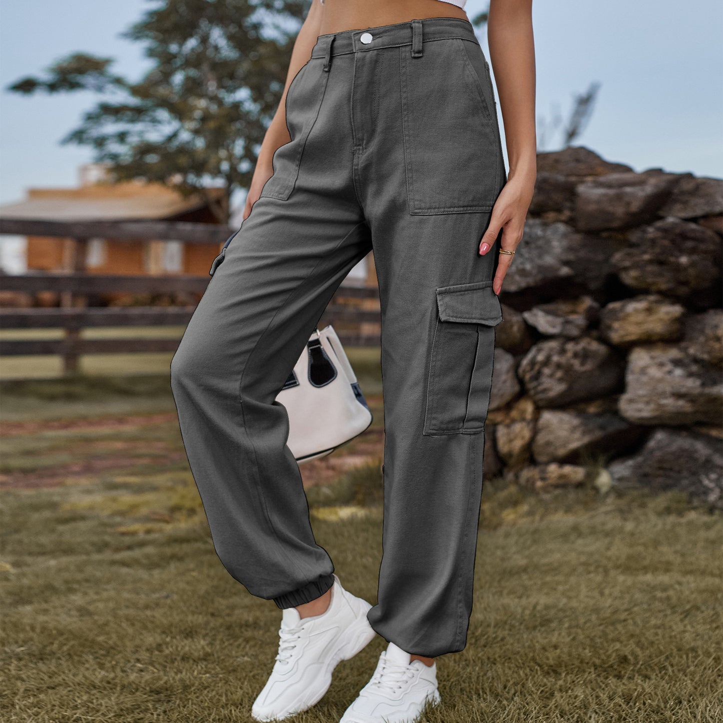 Women's Denim Design Personality Work Clothes Trousers Jeans