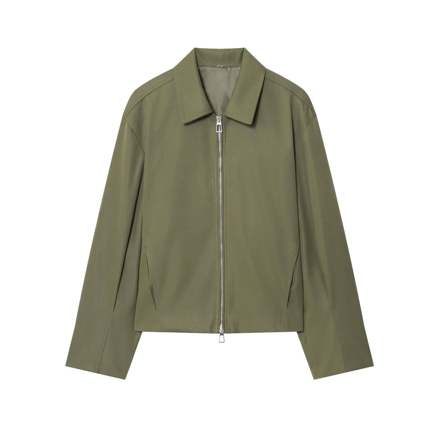 Women's Autumn Street Fashion Polo Collar Bomber Jackets