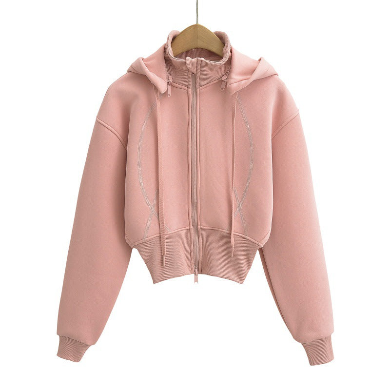 Women's Detachable Hooded Fleece American Hot Loose Sweaters