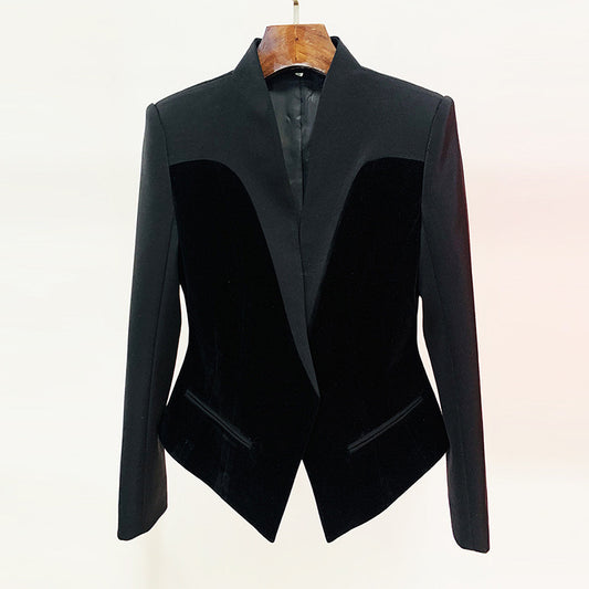 Durable Fashion Structure Profile Veet Stitching Blazers