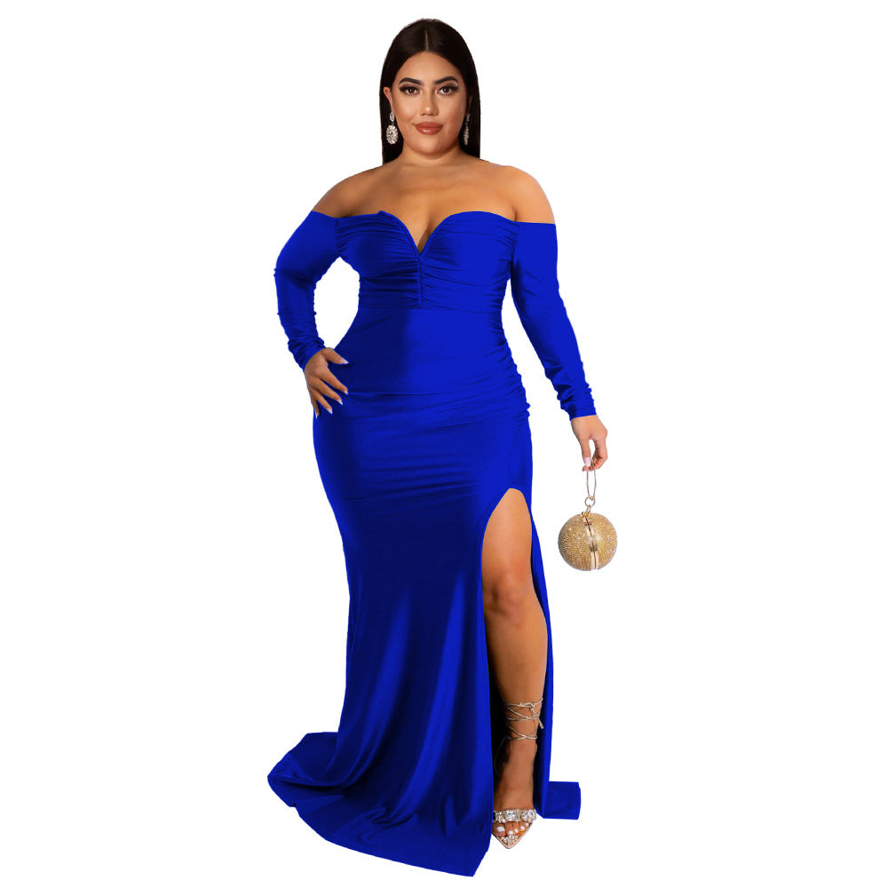 Women's Large Sexy Dress Nightclub Formal Pure Dresses