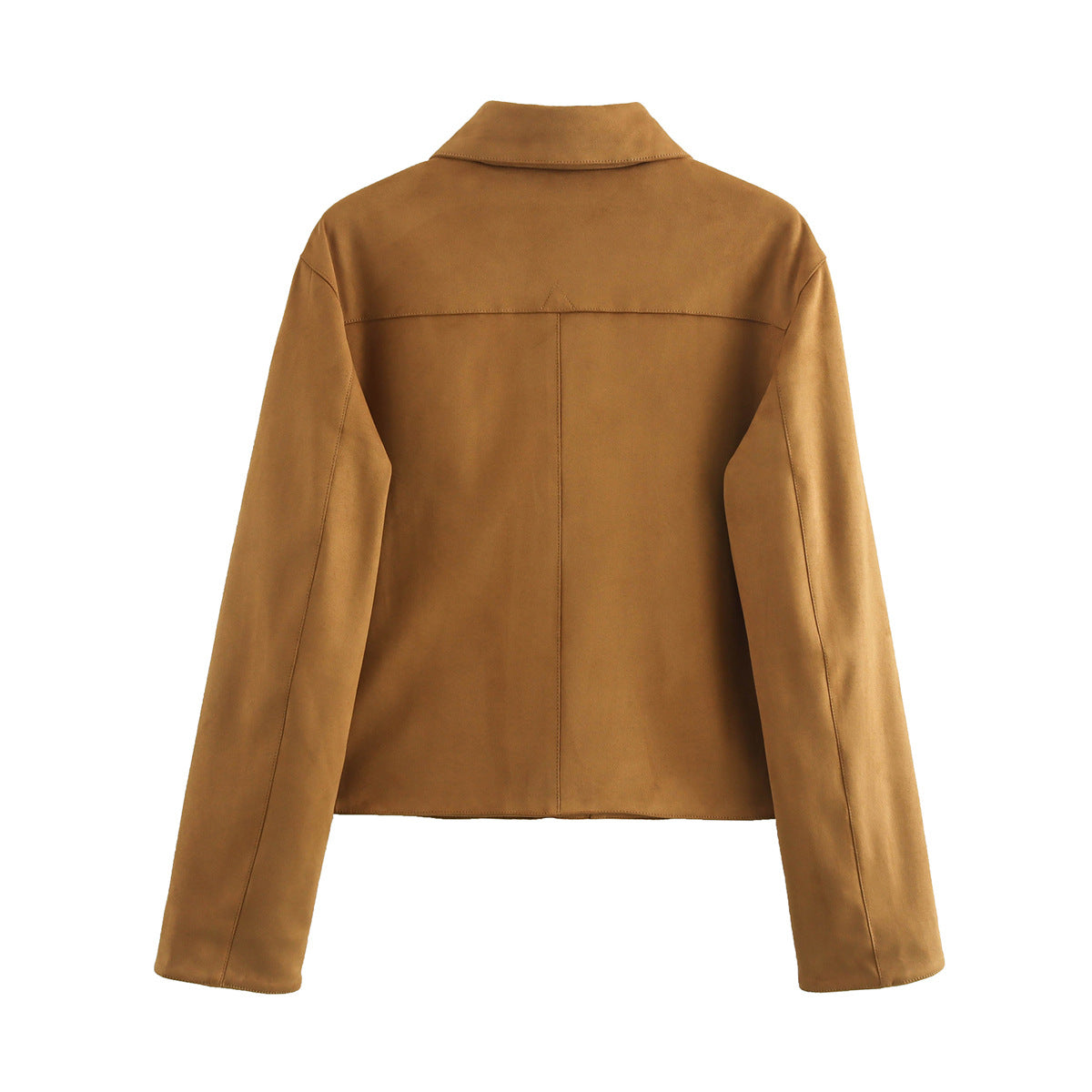 Autumn Suede Casual Loose Solid Color Jackets