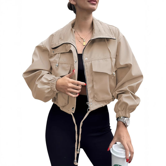 Women's Work Clothes Autumn Loose American Jackets