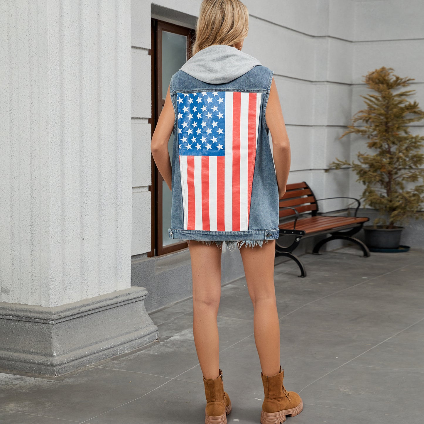 Women's Retro Denim Loose Casual Fashion Vests