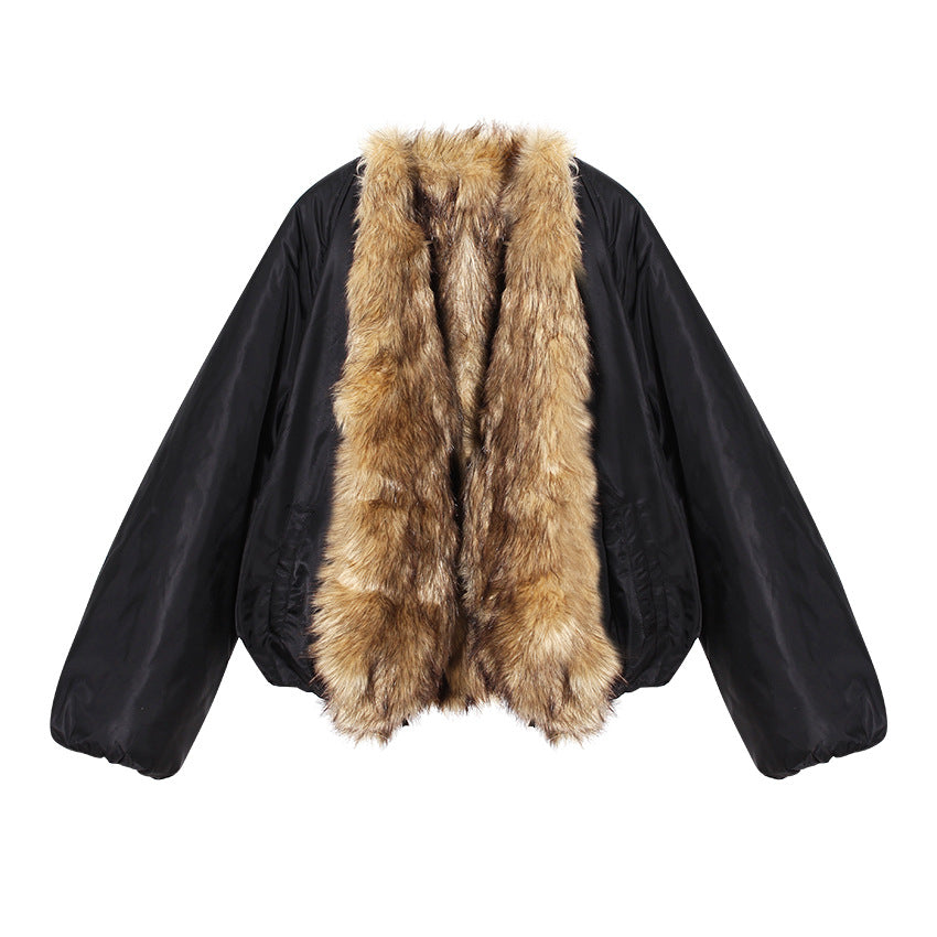 Profile Thick Warm Black Clothes Environmentally Friendly Coats