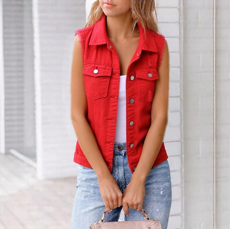 Pretty Graceful Lady's Denim Long Sleeve Jackets