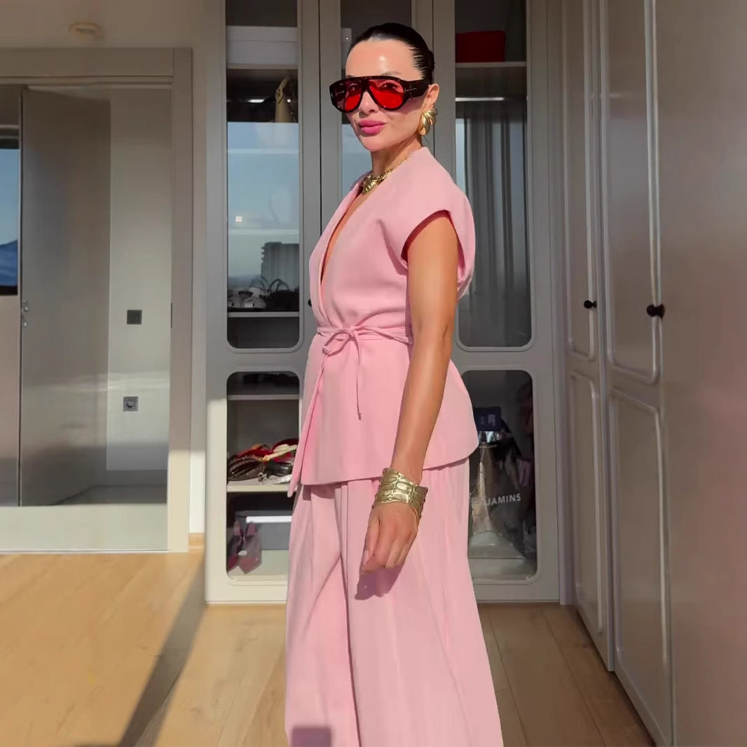 Summer Fashion Casual Sleeve Sexy Trousers Dresses