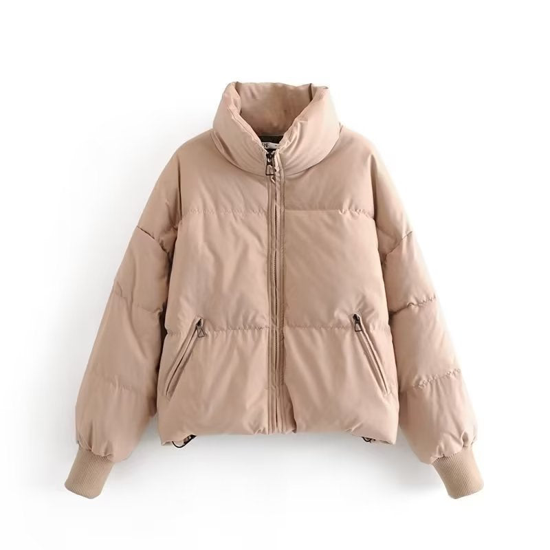 Women's Long-term Available Stand Collar Bread Coats