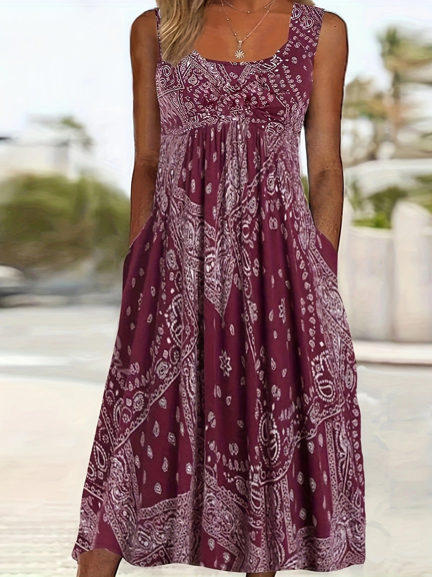 Summer Label Retro Loose Vacation Style Vests