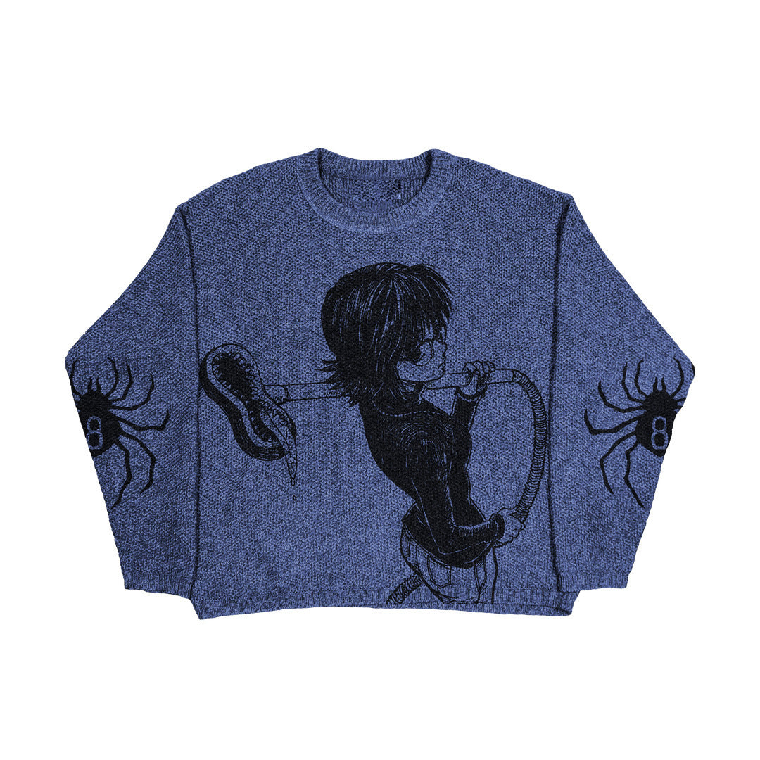 Women's & Men's & Personality Street Printed Round Neck Sweaters