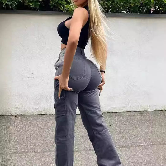 Women's Quality Hip Waist Fashion Stretch Street Jeans