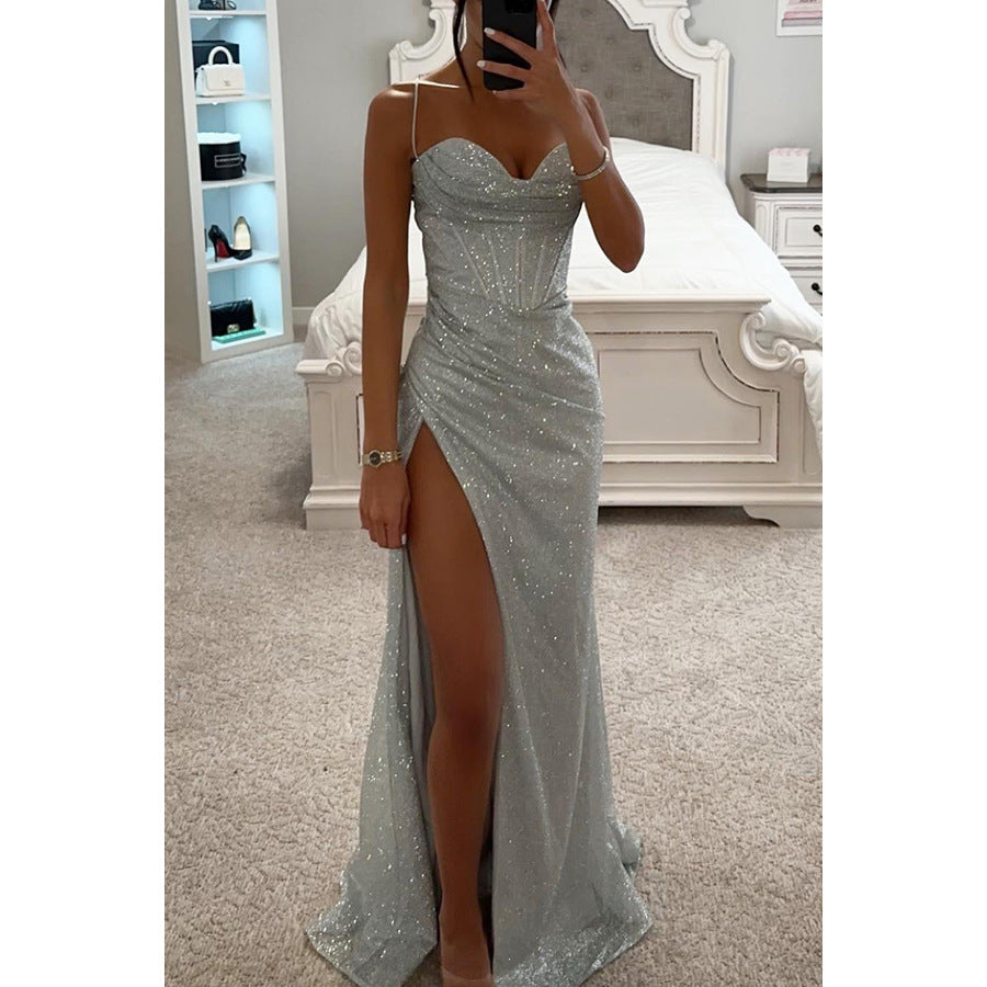 Women's Party Fashion Suspenders Dress Loose Casual Dresses