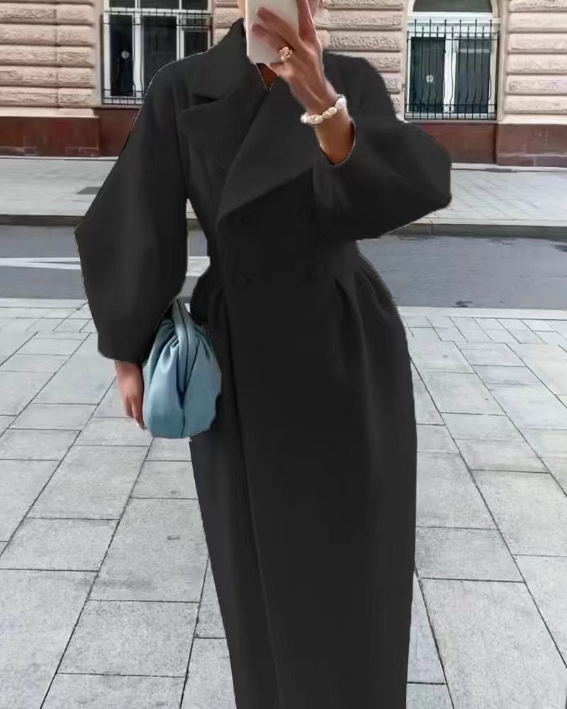 Vintage Court Style Lantern Sleeve Large Coats