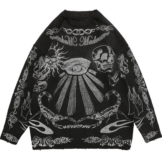 Punk Rock Hip Hop Skull Dark Sweaters