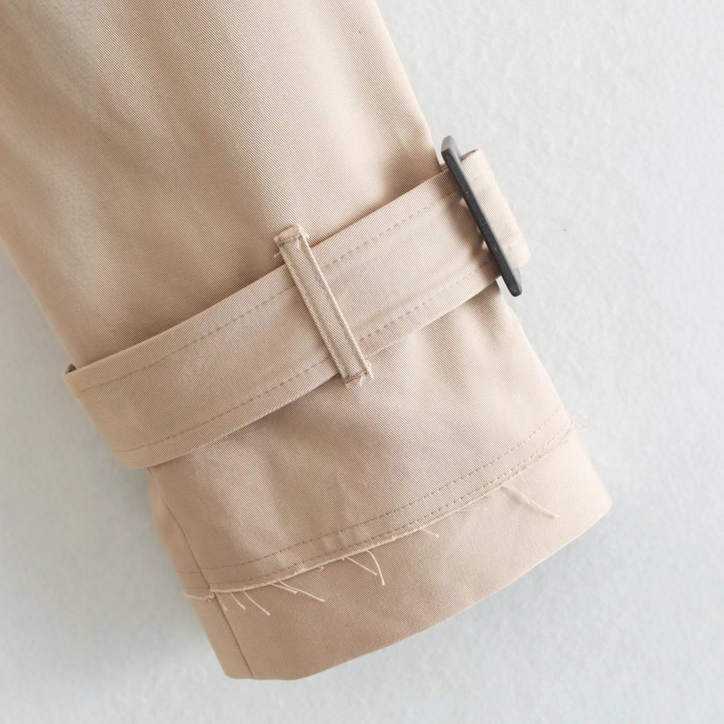 Women's Spring With Belt Long Sleeve Casual Coats