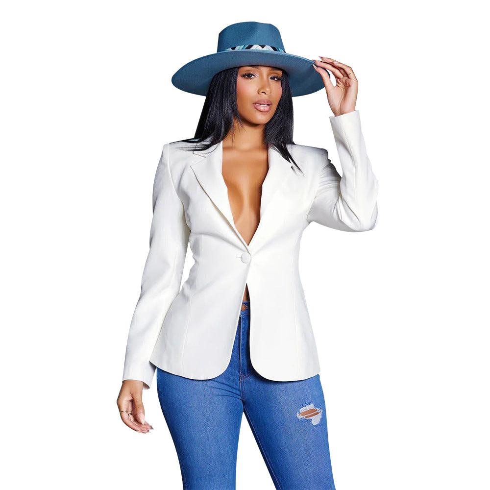 Women's Fashion Wear Sexy Small Solid Color Blazers