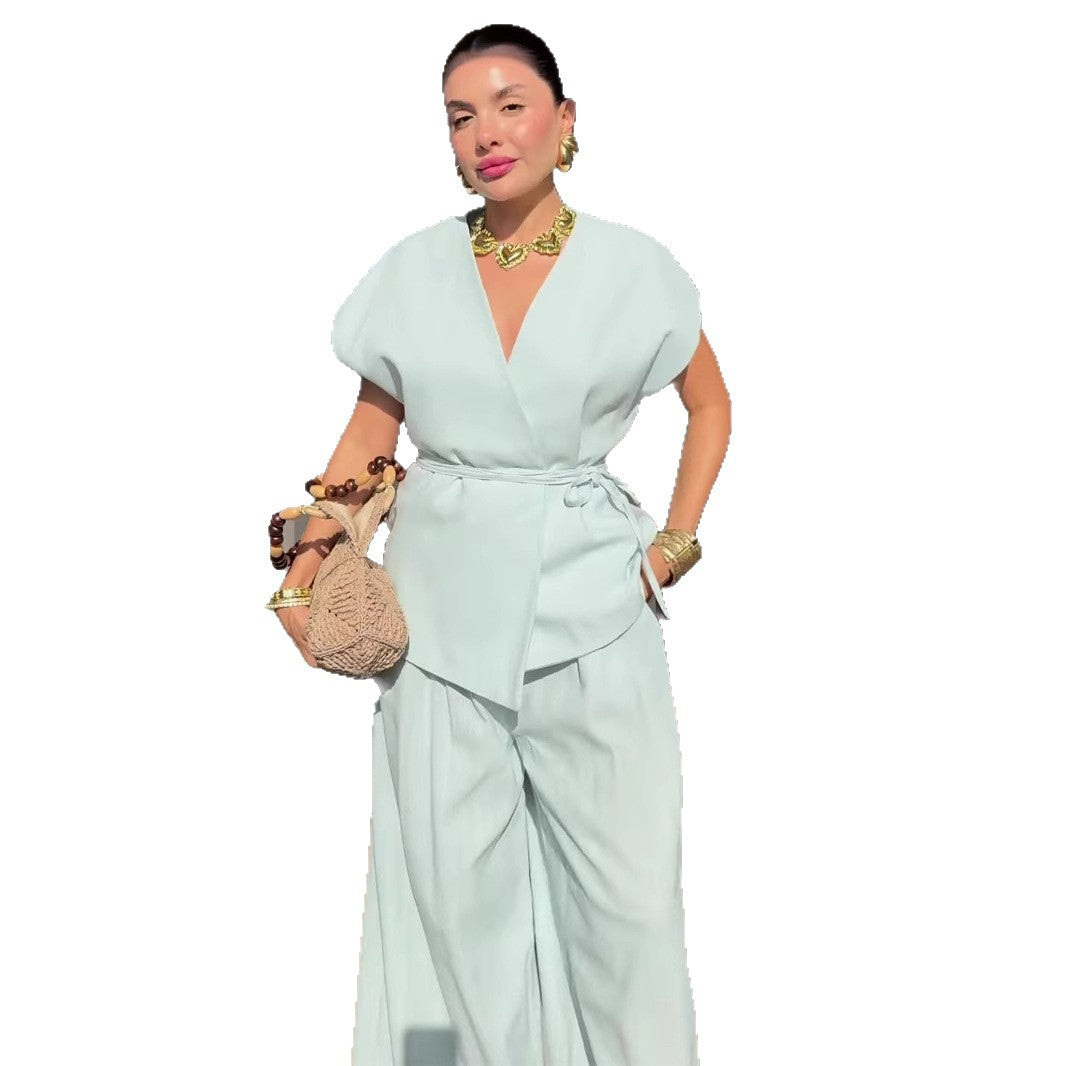 Summer Fashion Casual Sleeve Sexy Trousers Dresses