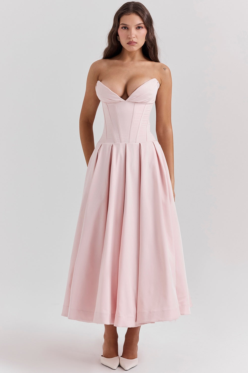 Women's Spring Dress Sexy Hot Sleeveless Mid-length Dresses